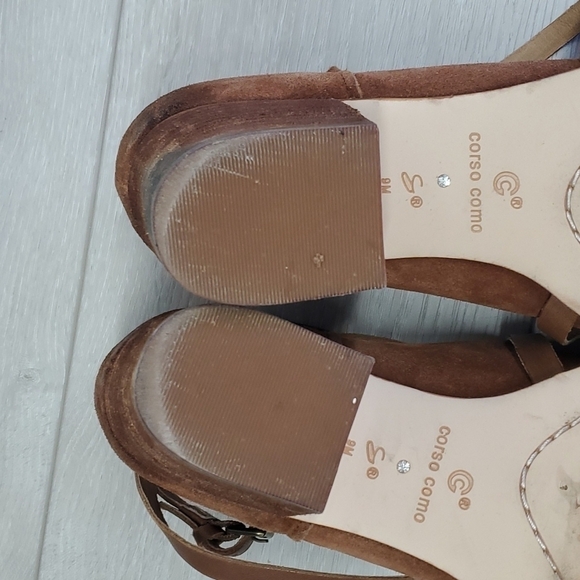 Corso Como Womens Ankle Suede Western Heels boots shoes sz 9M - Picture 9 of 13